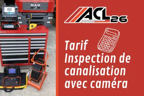 Tarif inspection de canalisation avec caméra. Équipement professionnel pour un diagnostic précis.