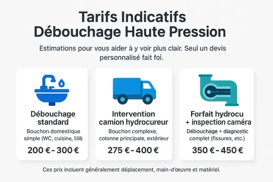 Canalisation bouchée - Solutions efficaces et budget 2026